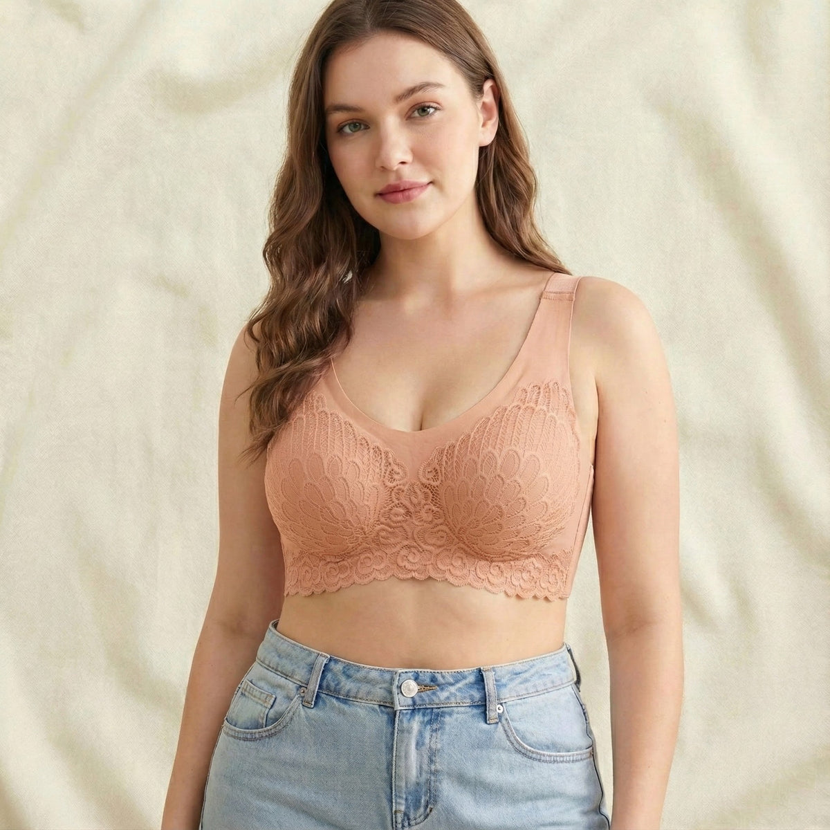 Seamless Comfort Push-Up Crop Bra – Stretch Fit Activewear
