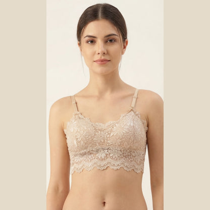 Cotton Net Lace Cami Bras