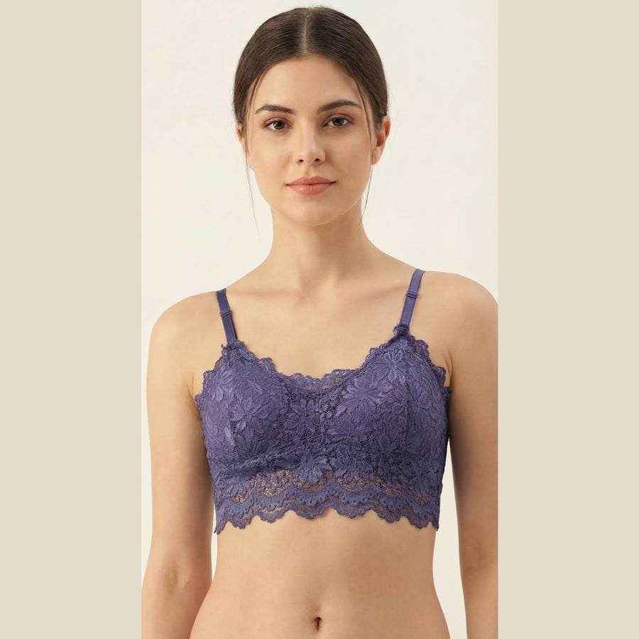 Cotton Net Lace Cami Bras