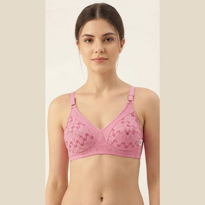Pack of 3 Imported Floral Cotton Bra | Different Colours