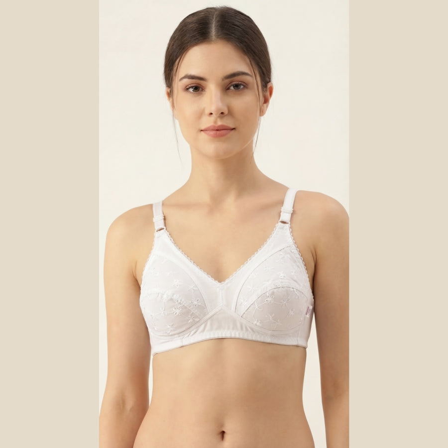 Pack of 3 Imported Floral Cotton Bra | Different Colours