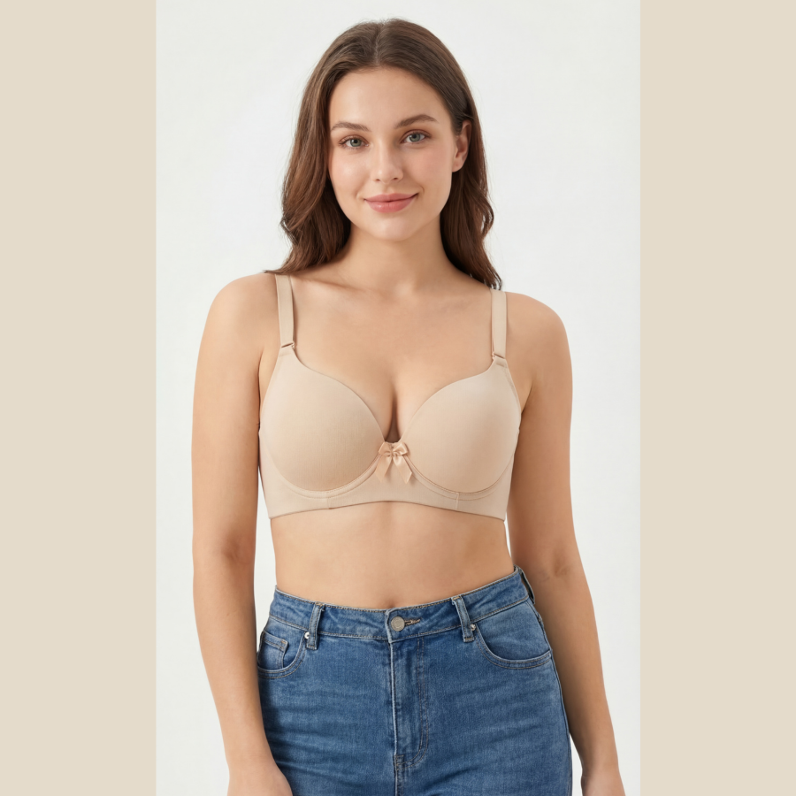 Padded Seamless Push-Up Bra & Panty Set – Smooth Fit