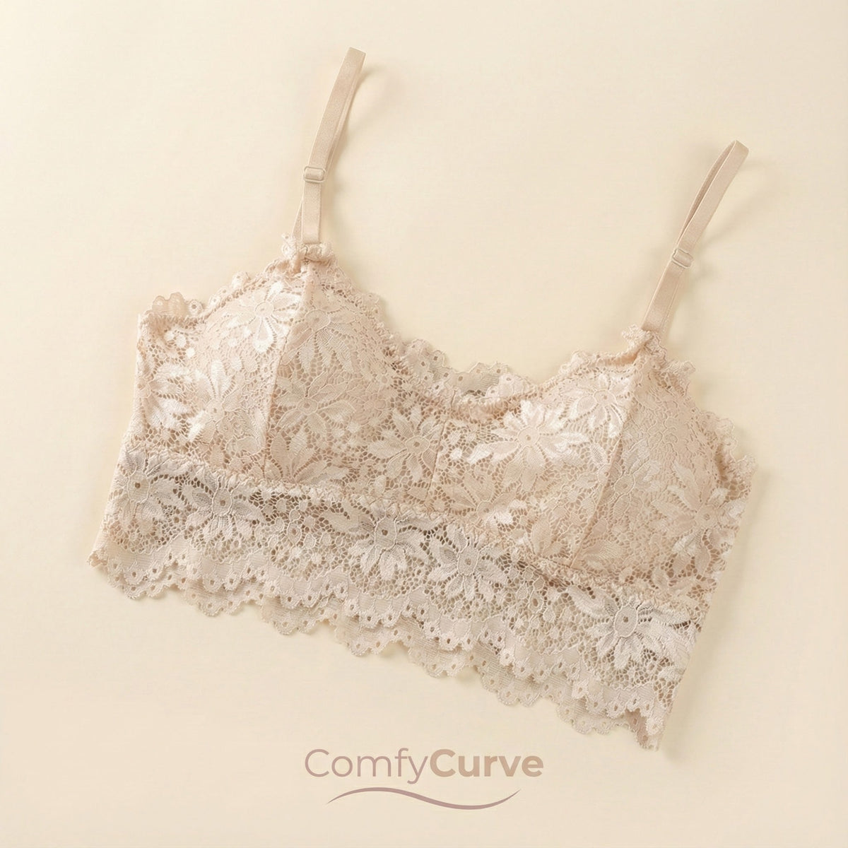 Cotton Net Lace Cami Bras