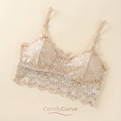 Cotton Net Lace Cami Bras
